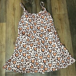 Leopard Print Dress with Bear Pattern